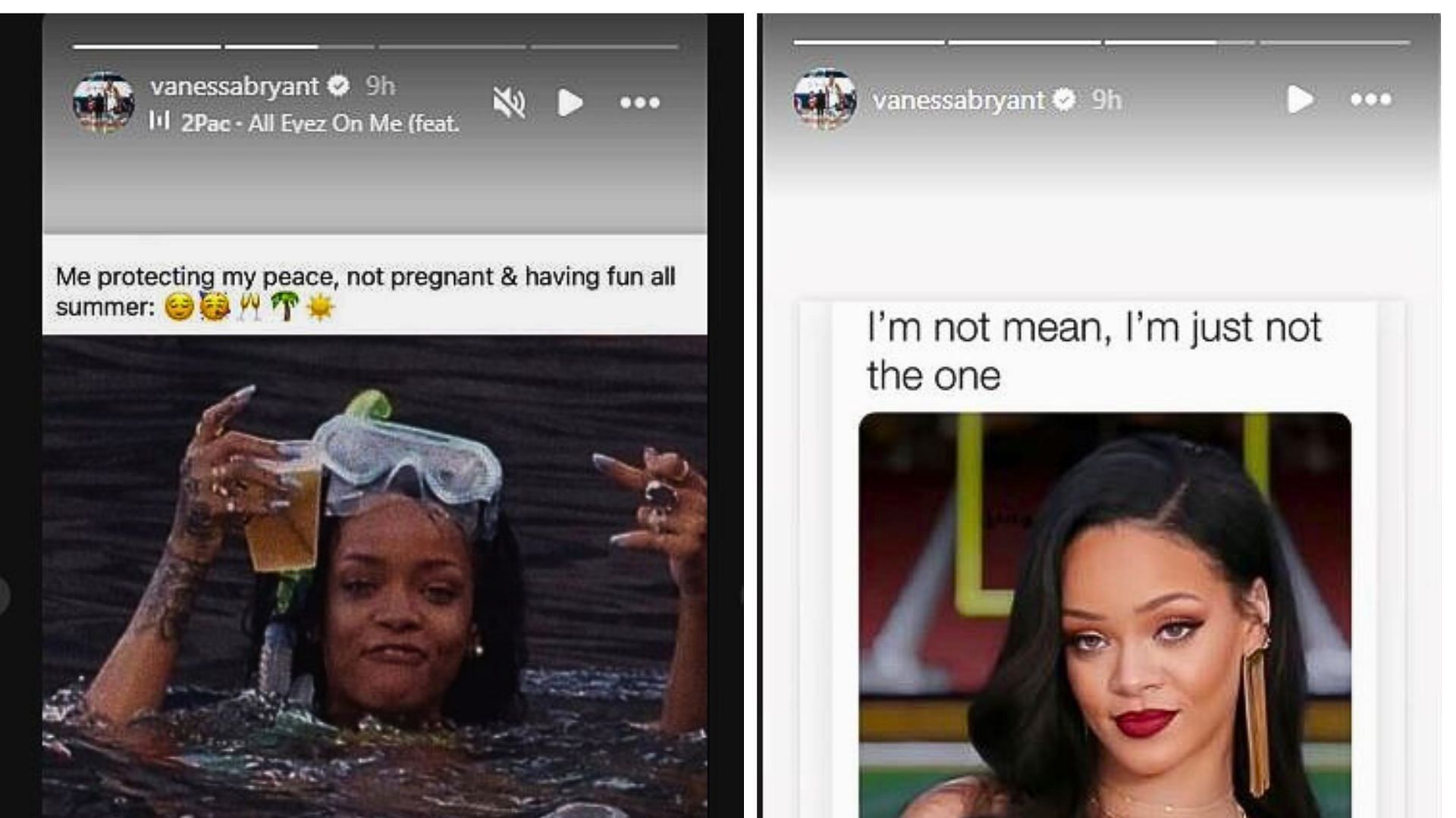 Vanessa shared the response over her Instagram stories (Image via vanessabryant/Instagram)